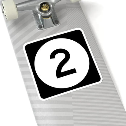 Iowa 2 (Iowa) (Road Sign) STICKER Vinyl Kiss-Cut Decal - The Sticker Space