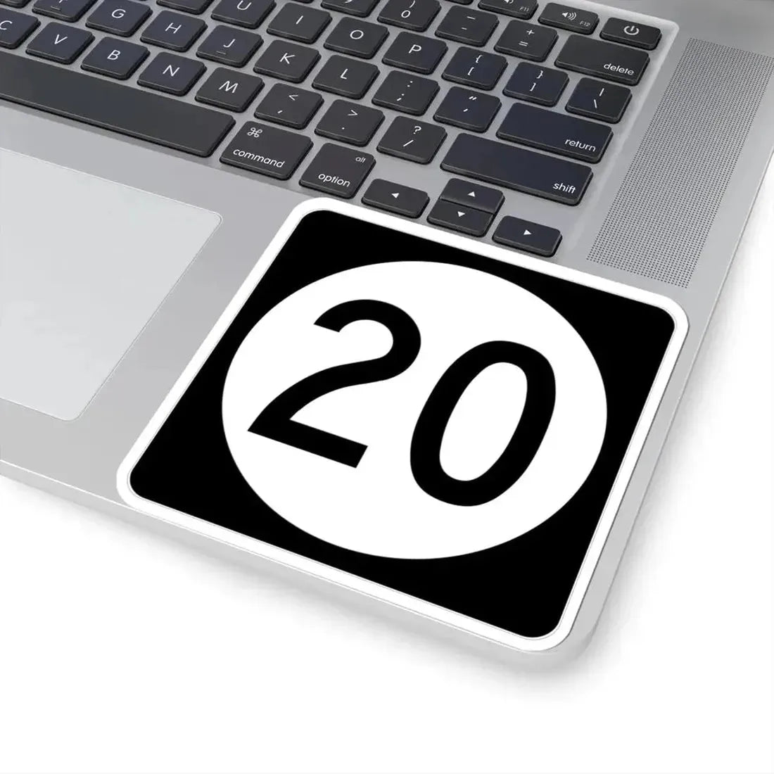 Iowa 20 (Iowa) (Road Sign) STICKER Vinyl Kiss-Cut Decal - The Sticker Space