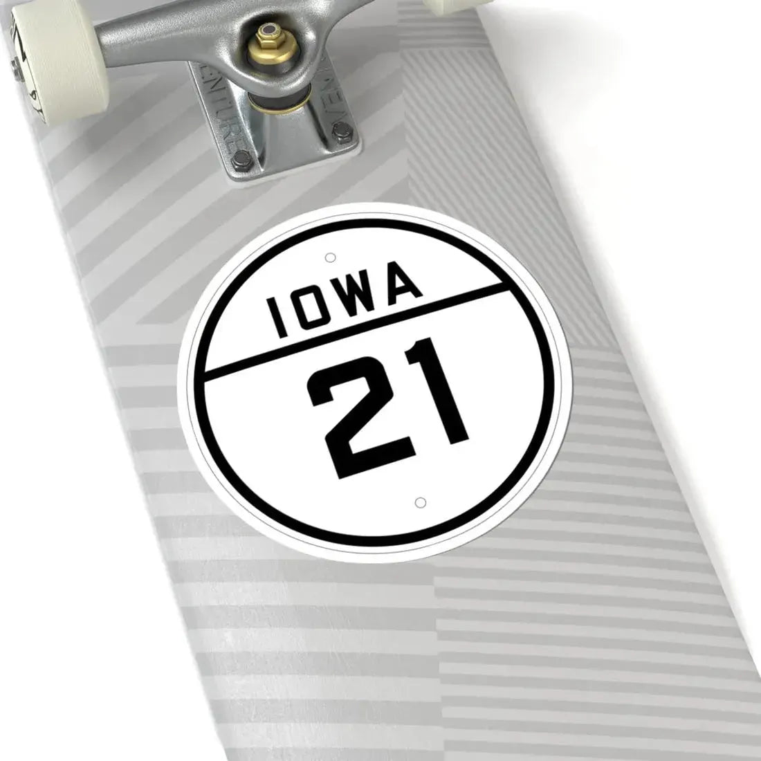 Iowa 21 1926 (Iowa) (Road Sign) STICKER Vinyl Kiss-Cut Decal - The Sticker Space