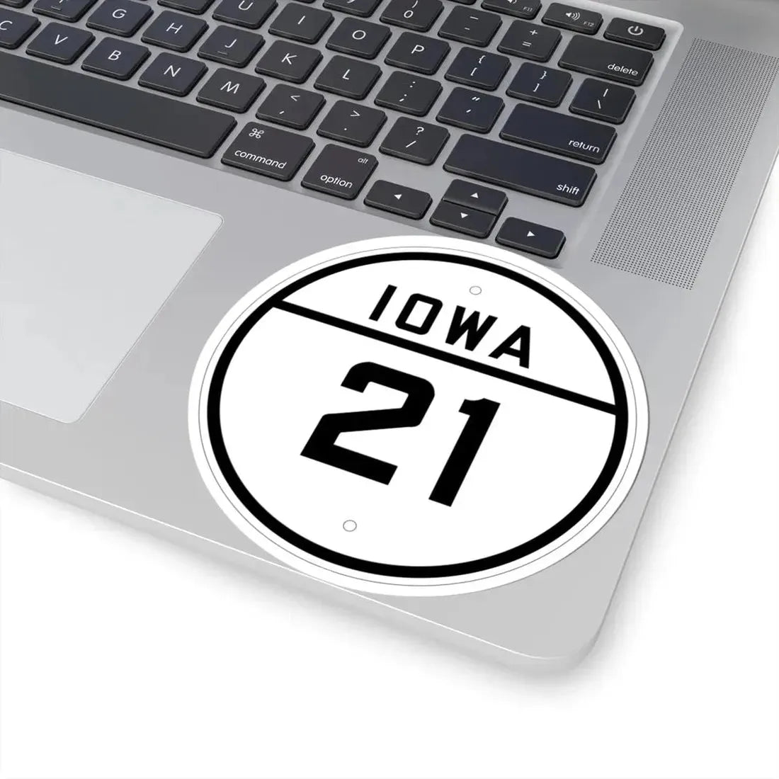 Iowa 21 1926 (Iowa) (Road Sign) STICKER Vinyl Kiss-Cut Decal - The Sticker Space