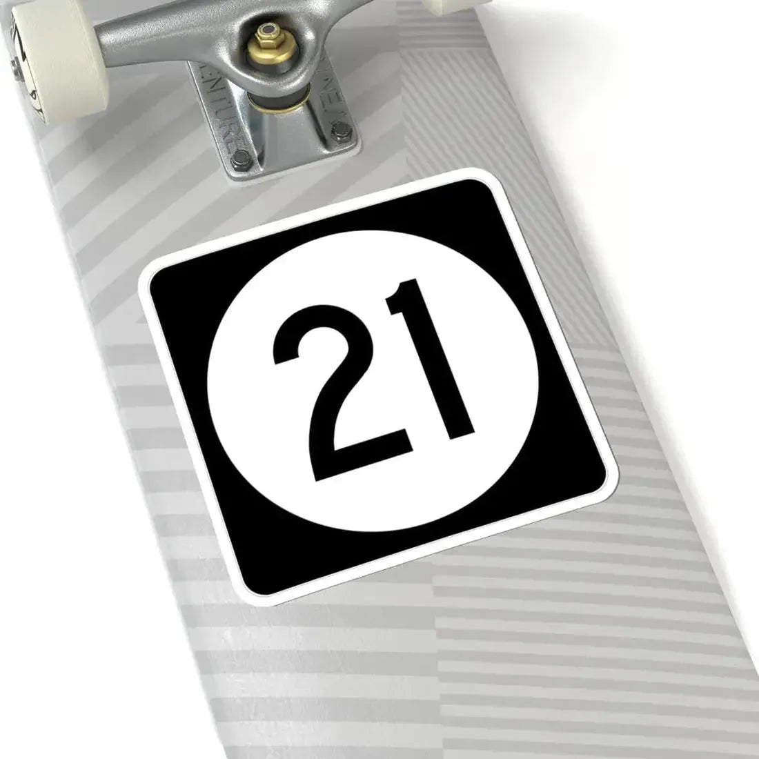 Iowa 21 (Iowa) (Road Sign) STICKER Vinyl Kiss-Cut Decal - The Sticker Space