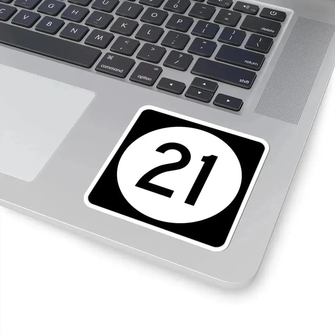 Iowa 21 (Iowa) (Road Sign) STICKER Vinyl Kiss-Cut Decal - The Sticker Space