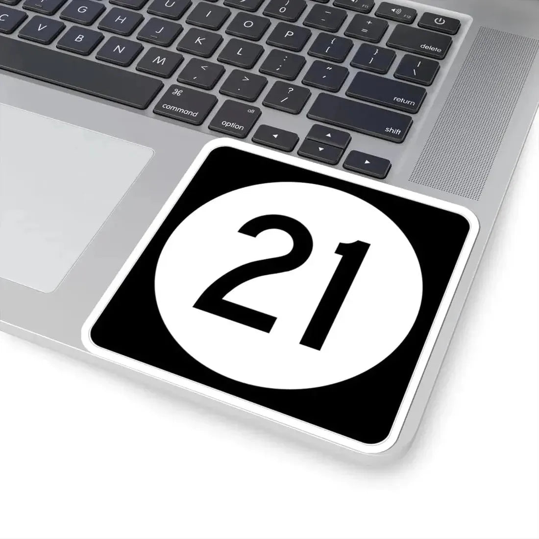 Iowa 21 (Iowa) (Road Sign) STICKER Vinyl Kiss-Cut Decal - The Sticker Space