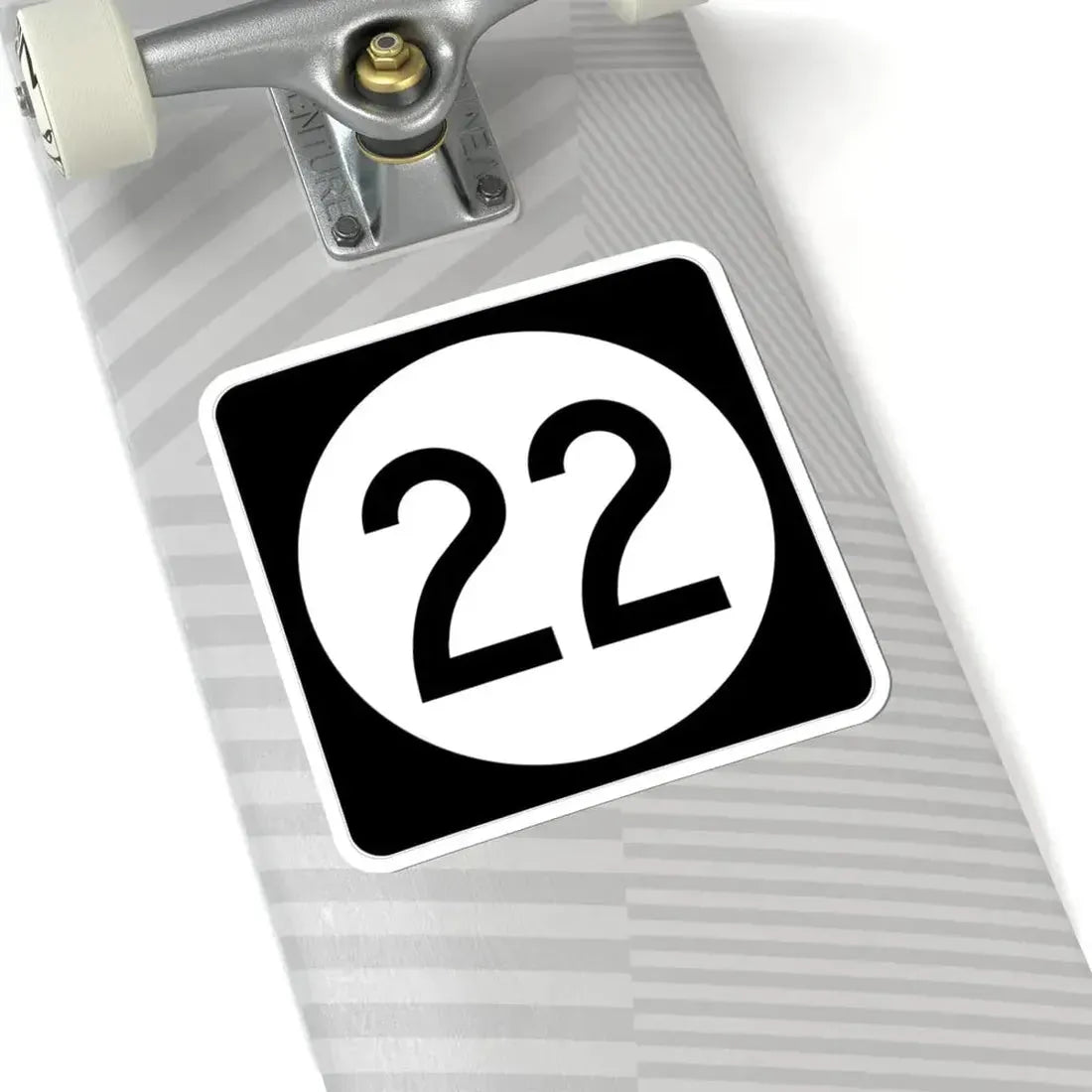 Iowa 22 (Iowa) (Road Sign) STICKER Vinyl Kiss-Cut Decal - The Sticker Space