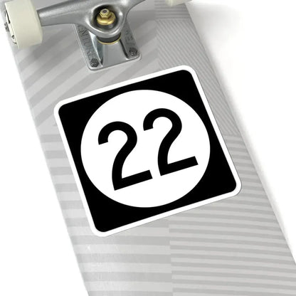 Iowa 22 (Iowa) (Road Sign) STICKER Vinyl Kiss-Cut Decal - The Sticker Space