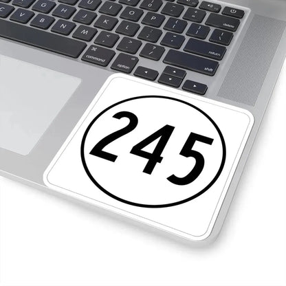 Iowa 245 1948 (Iowa) (Road Sign) STICKER Vinyl Kiss-Cut Decal - The Sticker Space