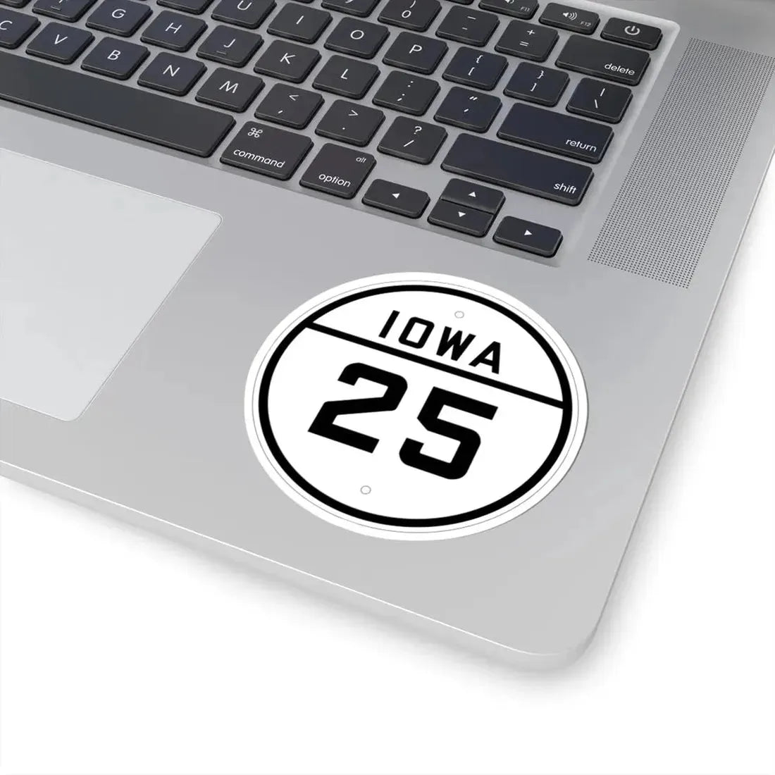 Iowa 25 1926 (Iowa) (Road Sign) STICKER Vinyl Kiss-Cut Decal - The Sticker Space