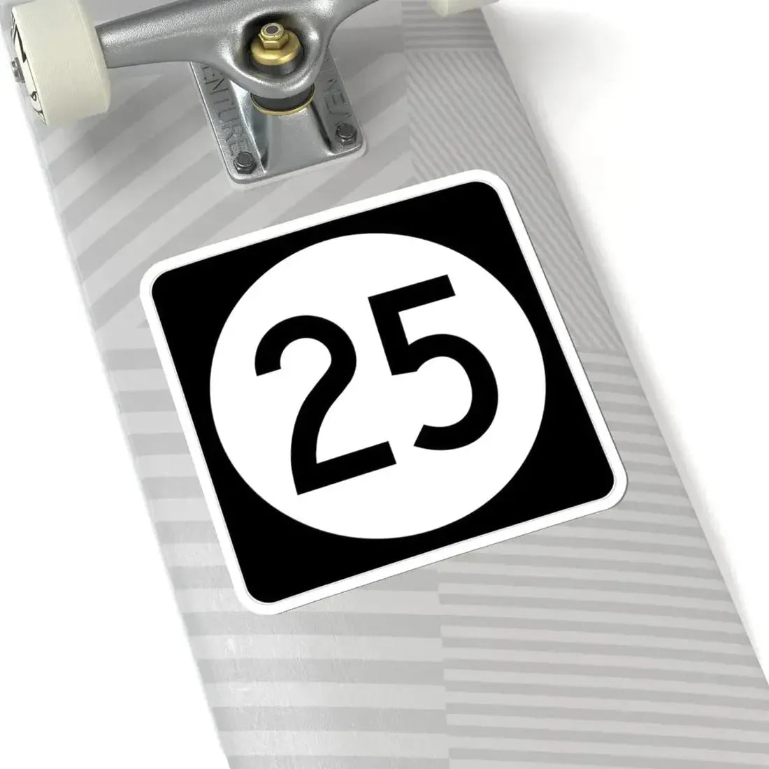 Iowa 25 (Iowa) (Road Sign) STICKER Vinyl Kiss-Cut Decal - The Sticker Space