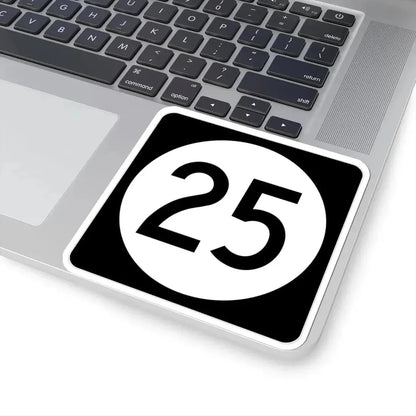 Iowa 25 (Iowa) (Road Sign) STICKER Vinyl Kiss-Cut Decal - The Sticker Space