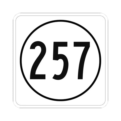 Iowa 257 1948 (Iowa) (Road Sign) STICKER Vinyl Kiss-Cut Decal 3 Inch White - The Sticker Space