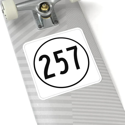 Iowa 257 1948 (Iowa) (Road Sign) STICKER Vinyl Kiss-Cut Decal - The Sticker Space