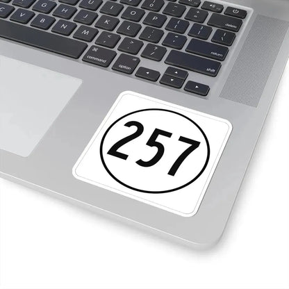 Iowa 257 1948 (Iowa) (Road Sign) STICKER Vinyl Kiss-Cut Decal - The Sticker Space