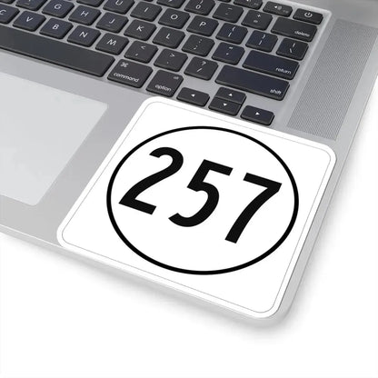 Iowa 257 1948 (Iowa) (Road Sign) STICKER Vinyl Kiss-Cut Decal - The Sticker Space