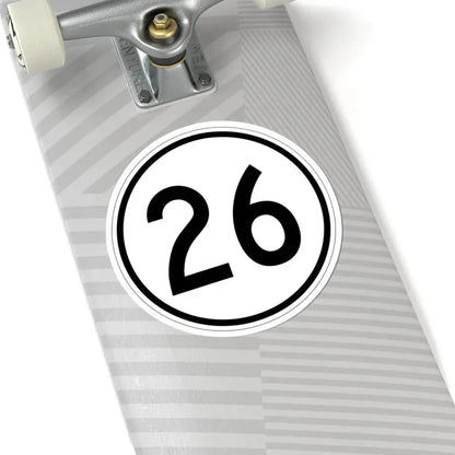 Iowa 26 1950 (Iowa) (Road Sign) STICKER Vinyl Kiss-Cut Decal - The Sticker Space