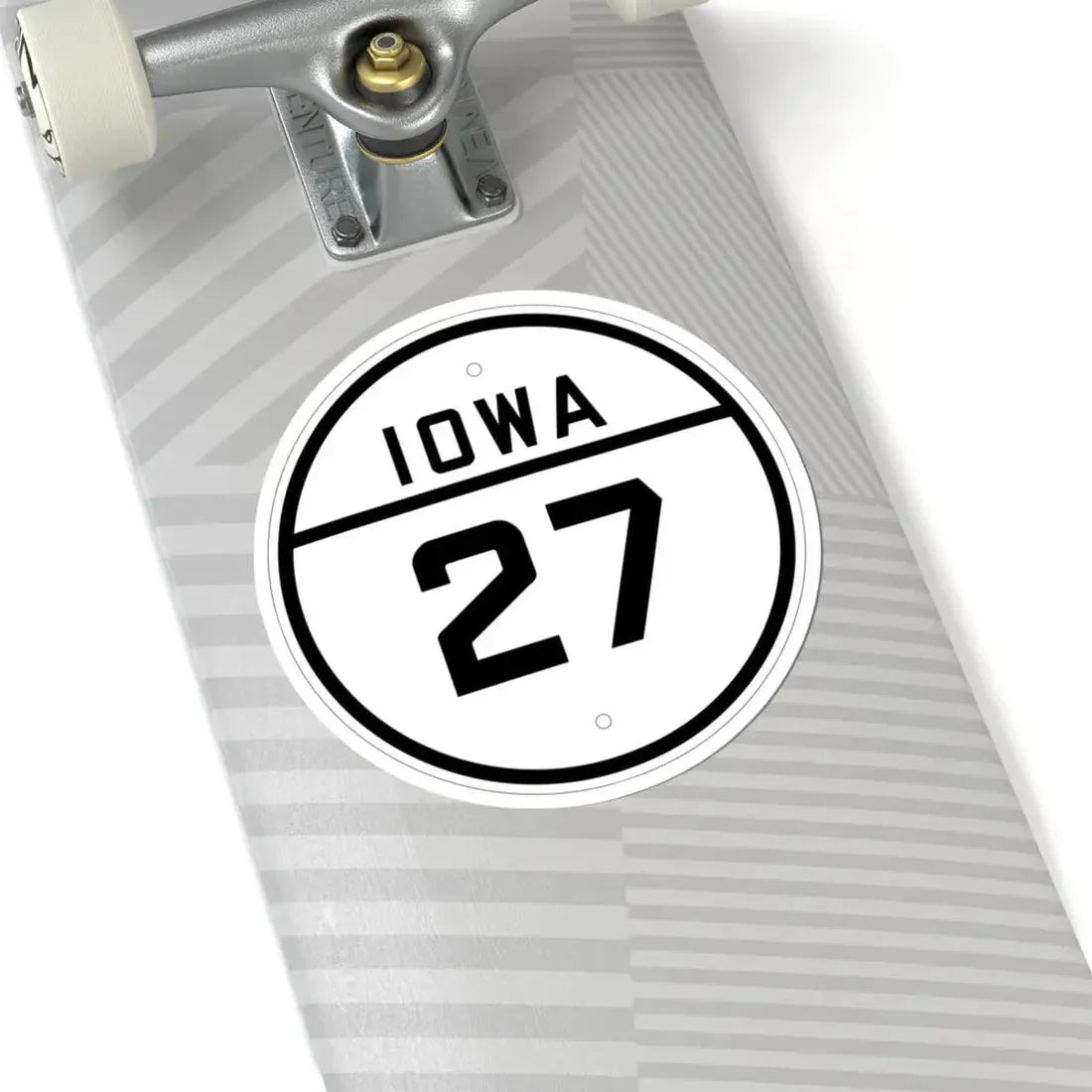 Iowa 27 1926 (Iowa) (Road Sign) STICKER Vinyl Kiss-Cut Decal - The Sticker Space