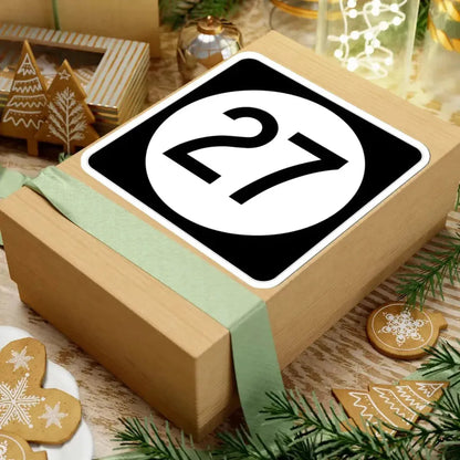 Iowa 27 (Iowa) (Road Sign) STICKER Vinyl Kiss-Cut Decal - The Sticker Space