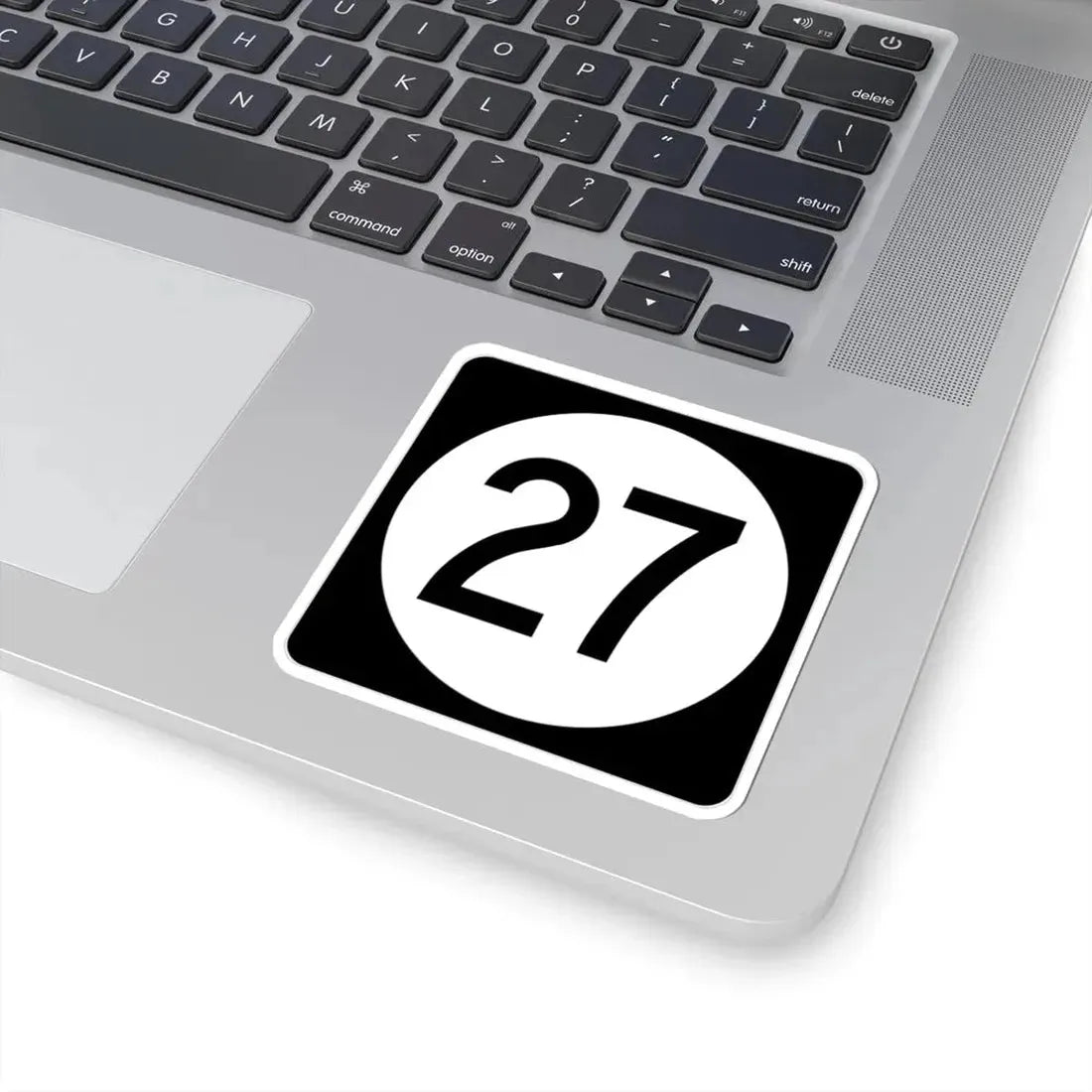 Iowa 27 (Iowa) (Road Sign) STICKER Vinyl Kiss-Cut Decal - The Sticker Space