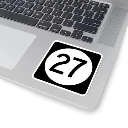 Iowa 27 (Iowa) (Road Sign) STICKER Vinyl Kiss-Cut Decal - The Sticker Space