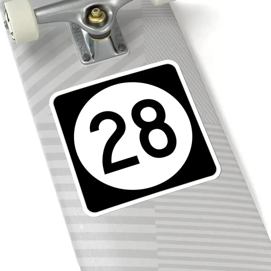 Iowa 28 (Iowa) (Road Sign) STICKER Vinyl Kiss-Cut Decal - The Sticker Space