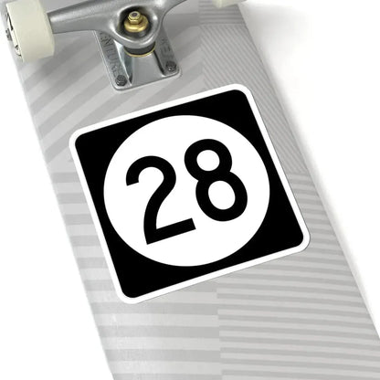 Iowa 28 (Iowa) (Road Sign) STICKER Vinyl Kiss-Cut Decal - The Sticker Space