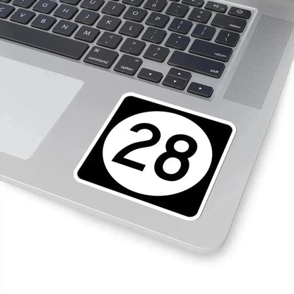 Iowa 28 (Iowa) (Road Sign) STICKER Vinyl Kiss-Cut Decal - The Sticker Space