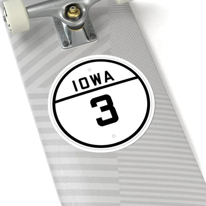Iowa 3 1926 (Iowa) (Road Sign) STICKER Vinyl Kiss-Cut Decal - The Sticker Space