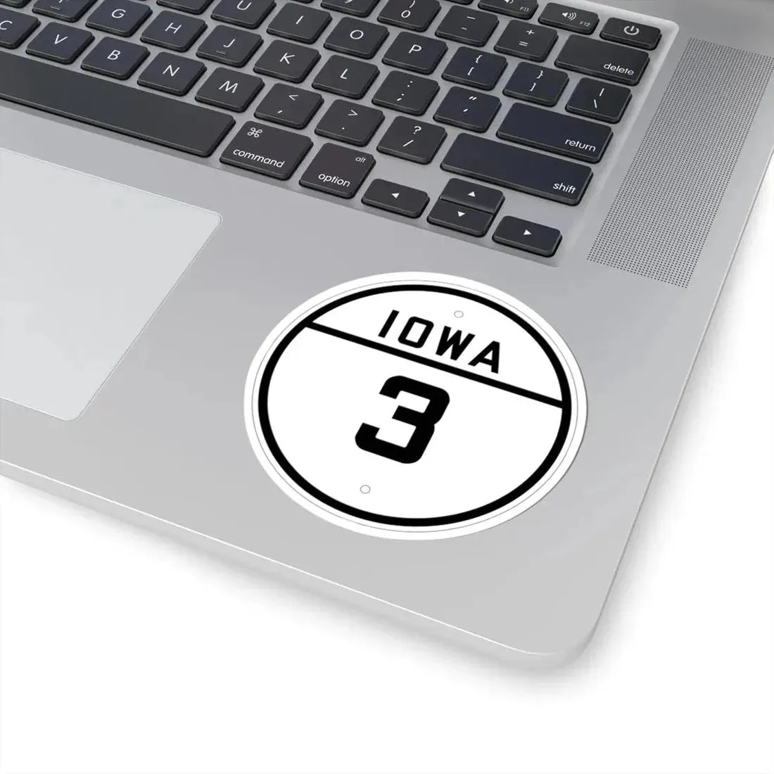 Iowa 3 1926 (Iowa) (Road Sign) STICKER Vinyl Kiss-Cut Decal - The Sticker Space