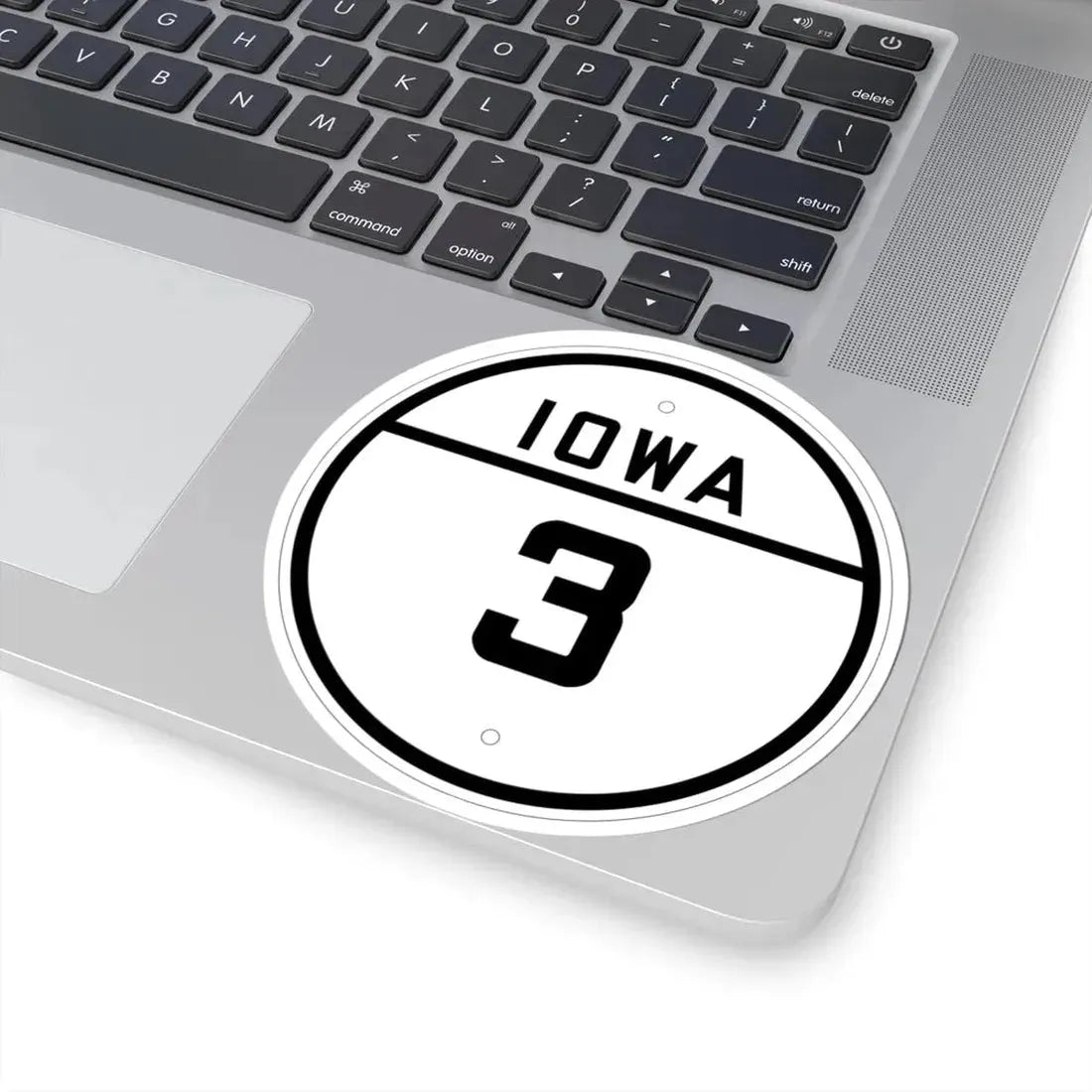 Iowa 3 1926 (Iowa) (Road Sign) STICKER Vinyl Kiss-Cut Decal - The Sticker Space