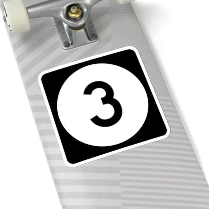 Iowa 3 (Iowa) (Road Sign) STICKER Vinyl Kiss-Cut Decal - The Sticker Space