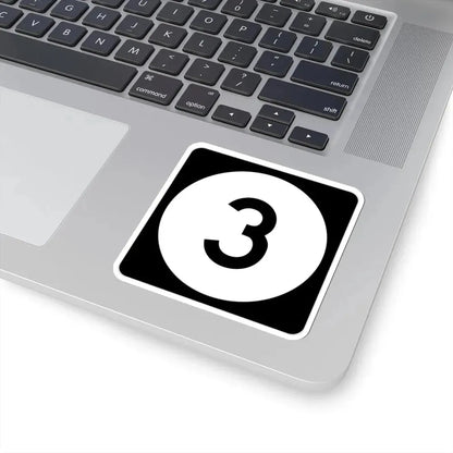 Iowa 3 (Iowa) (Road Sign) STICKER Vinyl Kiss-Cut Decal - The Sticker Space