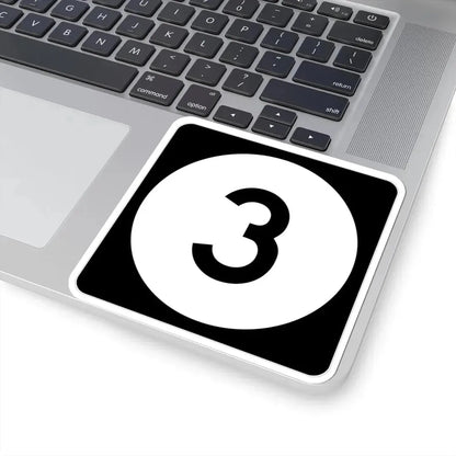 Iowa 3 (Iowa) (Road Sign) STICKER Vinyl Kiss-Cut Decal - The Sticker Space