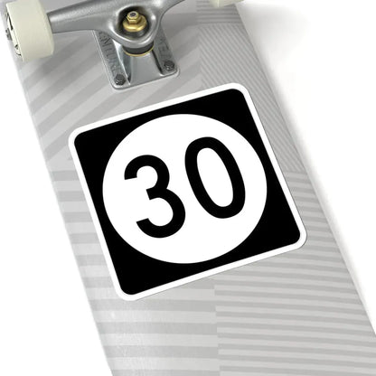 Iowa 30 (Iowa) (Road Sign) STICKER Vinyl Kiss-Cut Decal - The Sticker Space