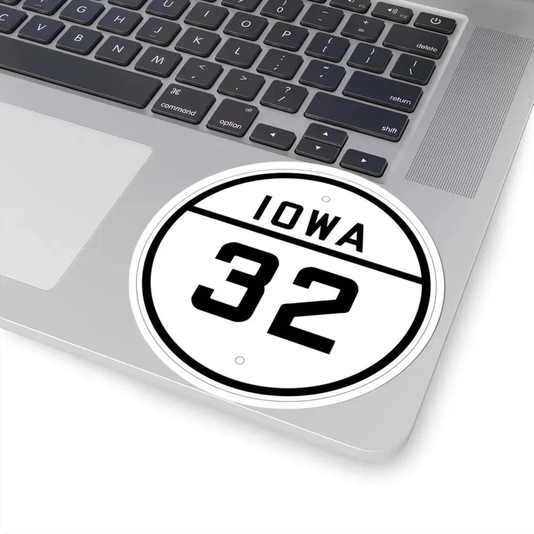 Iowa 32 1926 (Iowa) (Road Sign) STICKER Vinyl Kiss-Cut Decal - The Sticker Space