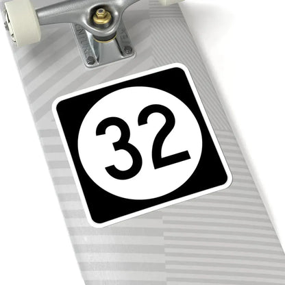Iowa 32 (Iowa) (Road Sign) STICKER Vinyl Kiss-Cut Decal - The Sticker Space