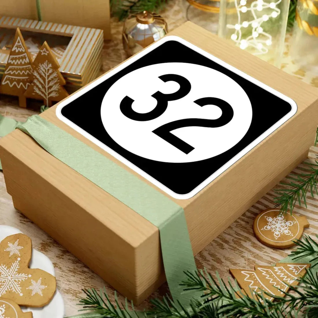 Iowa 32 (Iowa) (Road Sign) STICKER Vinyl Kiss-Cut Decal - The Sticker Space