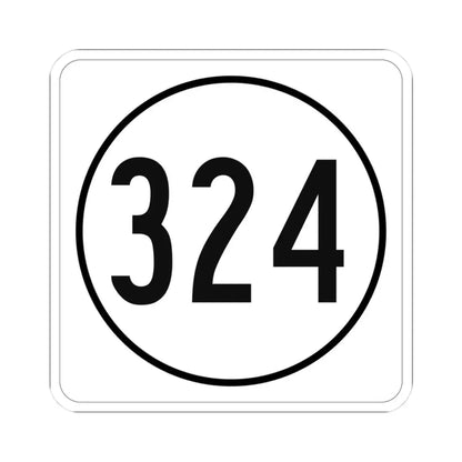 Iowa 324 1948 (Iowa) (Road Sign) STICKER Vinyl Kiss-Cut Decal 3 Inch White - The Sticker Space
