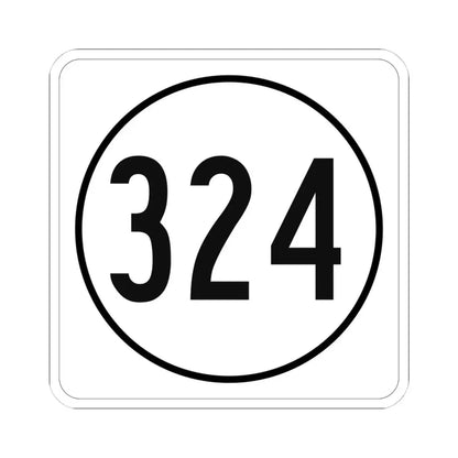 Iowa 324 1948 (Iowa) (Road Sign) STICKER Vinyl Kiss-Cut Decal 4 Inch White - The Sticker Space