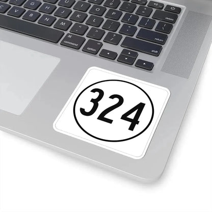 Iowa 324 1948 (Iowa) (Road Sign) STICKER Vinyl Kiss-Cut Decal - The Sticker Space