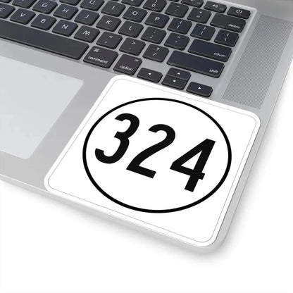 Iowa 324 1948 (Iowa) (Road Sign) STICKER Vinyl Kiss-Cut Decal - The Sticker Space