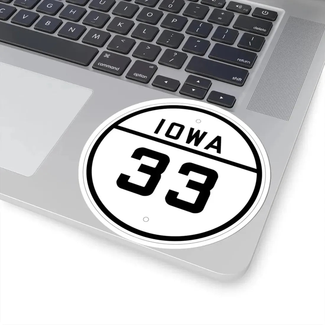 Iowa 33 1926 (Iowa) (Road Sign) STICKER Vinyl Kiss-Cut Decal - The Sticker Space
