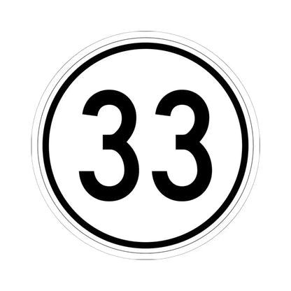 Iowa 33 1950 (Iowa) (Road Sign) STICKER Vinyl Kiss-Cut Decal 6 Inch White - The Sticker Space