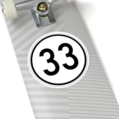 Iowa 33 1950 (Iowa) (Road Sign) STICKER Vinyl Kiss-Cut Decal - The Sticker Space