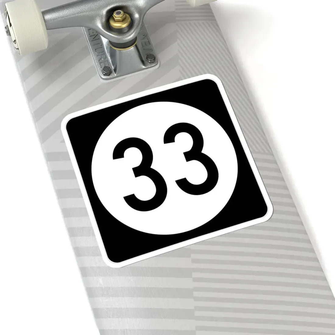 Iowa 33 (Iowa) (Road Sign) STICKER Vinyl Kiss-Cut Decal - The Sticker Space