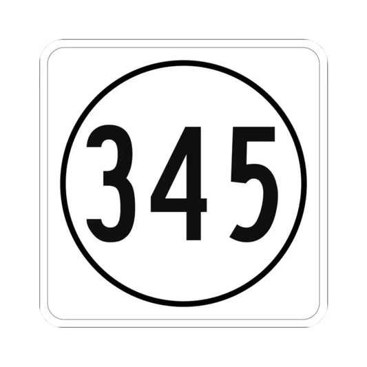 Iowa 345 1948 (Iowa) (Road Sign) STICKER Vinyl Kiss-Cut Decal 2 Inch White - The Sticker Space
