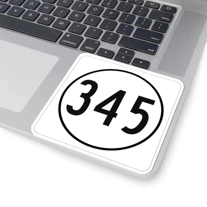 Iowa 345 1948 (Iowa) (Road Sign) STICKER Vinyl Kiss-Cut Decal - The Sticker Space