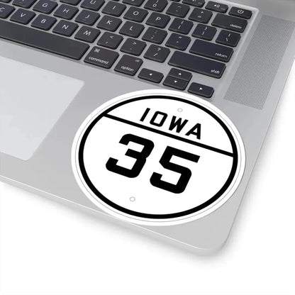 Iowa 35 1926 (Iowa) (Road Sign) STICKER Vinyl Kiss-Cut Decal - The Sticker Space