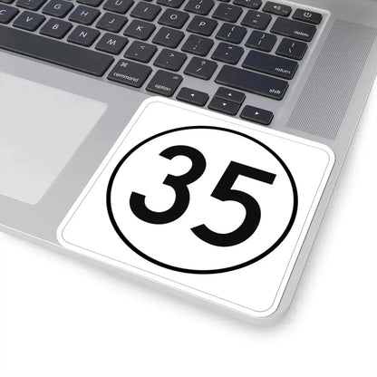 Iowa 35 1948 (Iowa) (Road Sign) STICKER Vinyl Kiss-Cut Decal - The Sticker Space