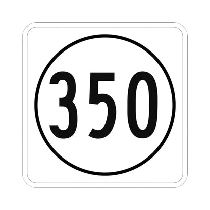 Iowa 350 1948 (Iowa) (Road Sign) STICKER Vinyl Kiss-Cut Decal 6 Inch White - The Sticker Space