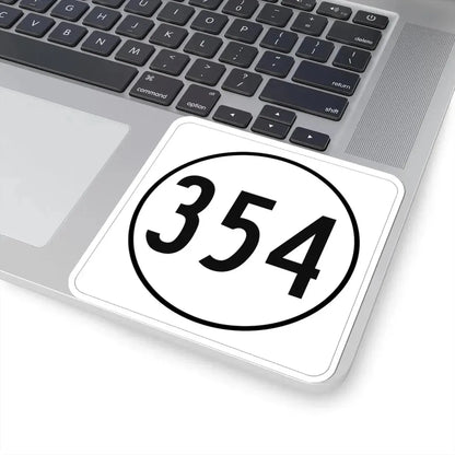 Iowa 354 1948 (Iowa) (Road Sign) STICKER Vinyl Kiss-Cut Decal - The Sticker Space