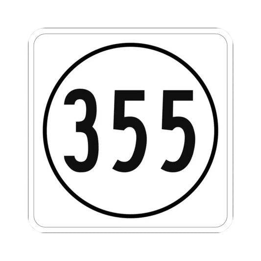 Iowa 355 1948 (Iowa) (Road Sign) STICKER Vinyl Kiss-Cut Decal 2 Inch White - The Sticker Space